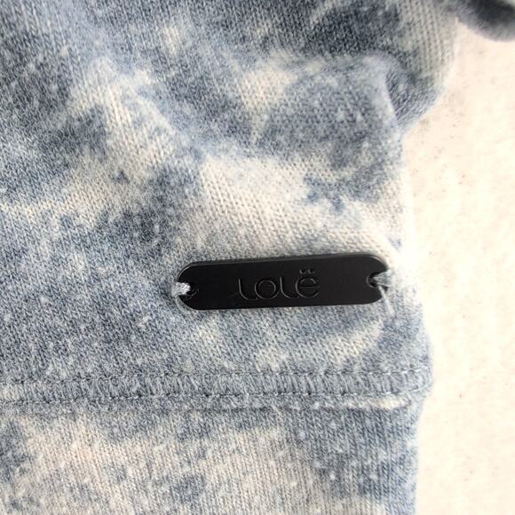 LOLE Oversized Batwing 3/4 Blue Marble Athleisure Pullover Women's Large - Picture 4 of 9